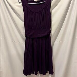 Chic Sleeveless Purple Mini Dress